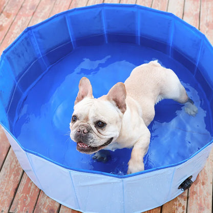 Foldable Portable Dog Swimming Pool - Summer Bath Tub for Small & Medium Pets