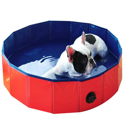 Foldable Portable Dog Swimming Pool - Summer Bath Tub for Small & Medium Pets