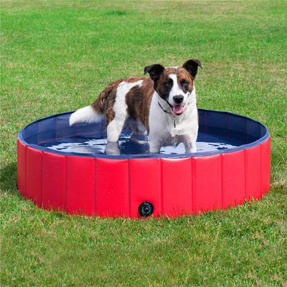 Foldable Portable Dog Swimming Pool - Summer Bath Tub for Small & Medium Pets