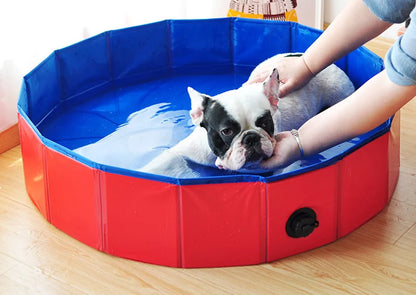 Foldable Portable Dog Swimming Pool - Summer Bath Tub for Small & Medium Pets