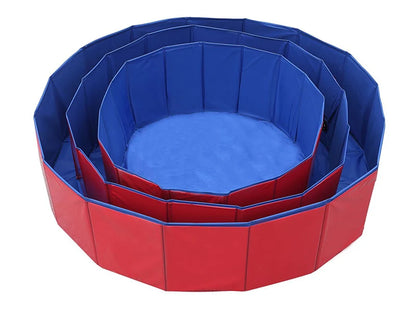 Foldable Portable Dog Swimming Pool - Summer Bath Tub for Small & Medium Pets