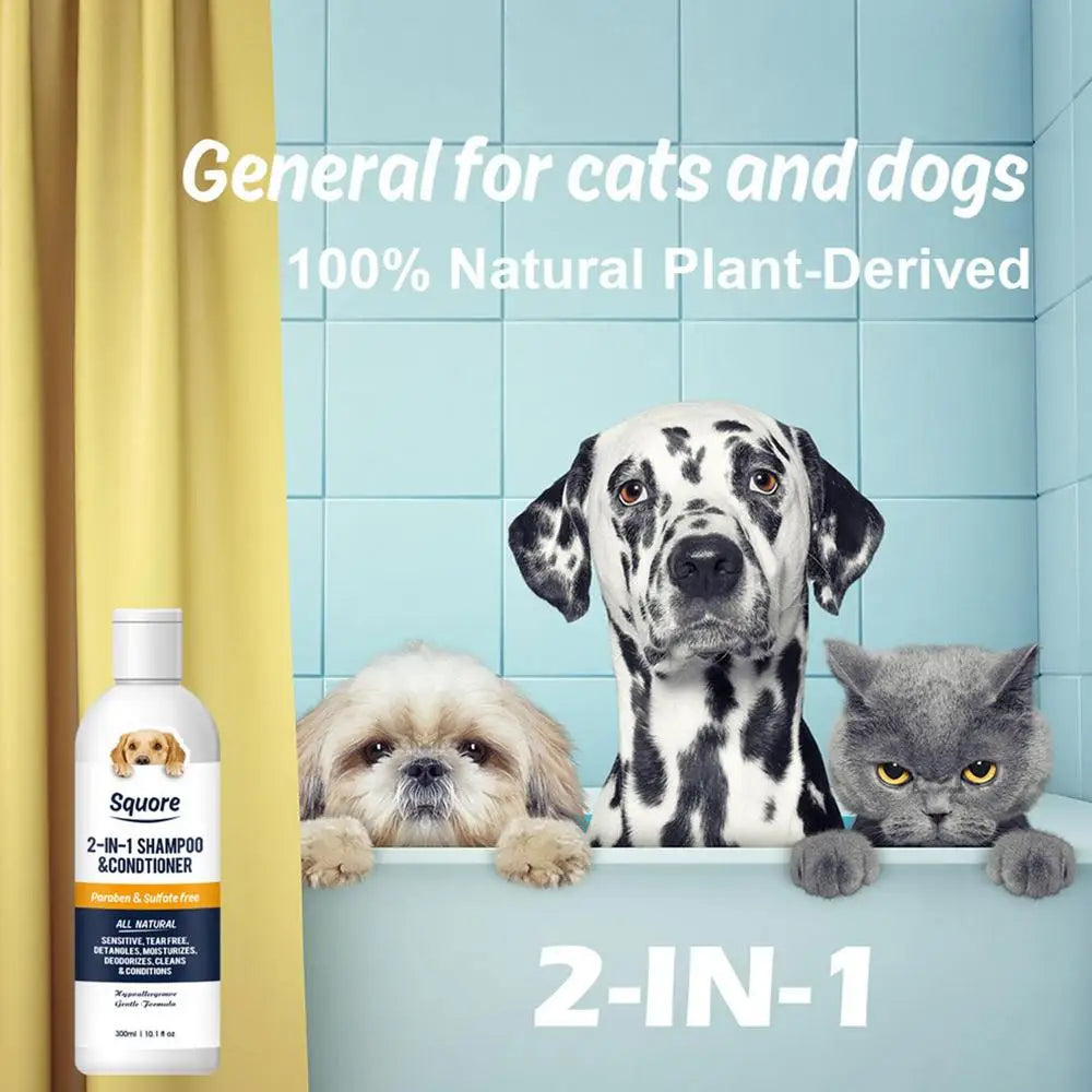 2-in-1 Natural Puppy Shampoo & Conditioner for Sensitive Skin