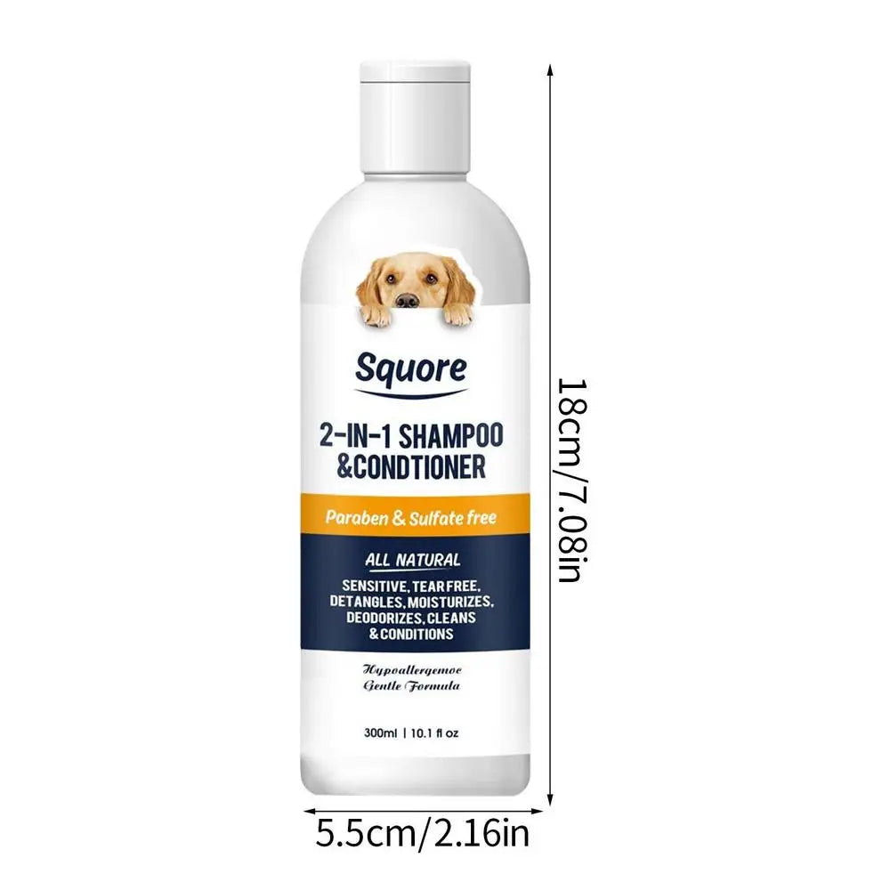 2-in-1 Natural Puppy Shampoo & Conditioner for Sensitive Skin