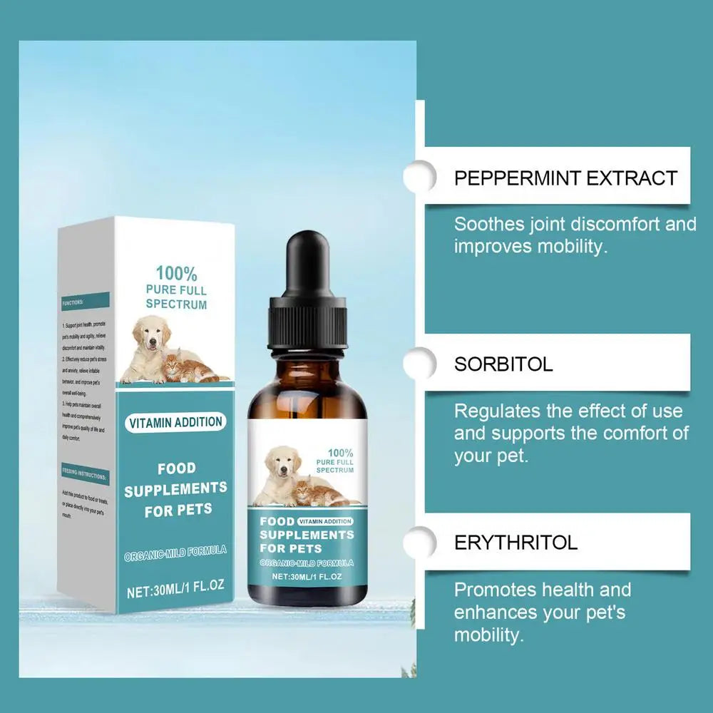 30ml Pet Nutrition Supplements for Dogs & Cats - Body Health Formula